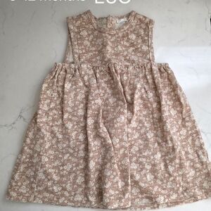 Jamie Kay Floral Kids Dress in Tan